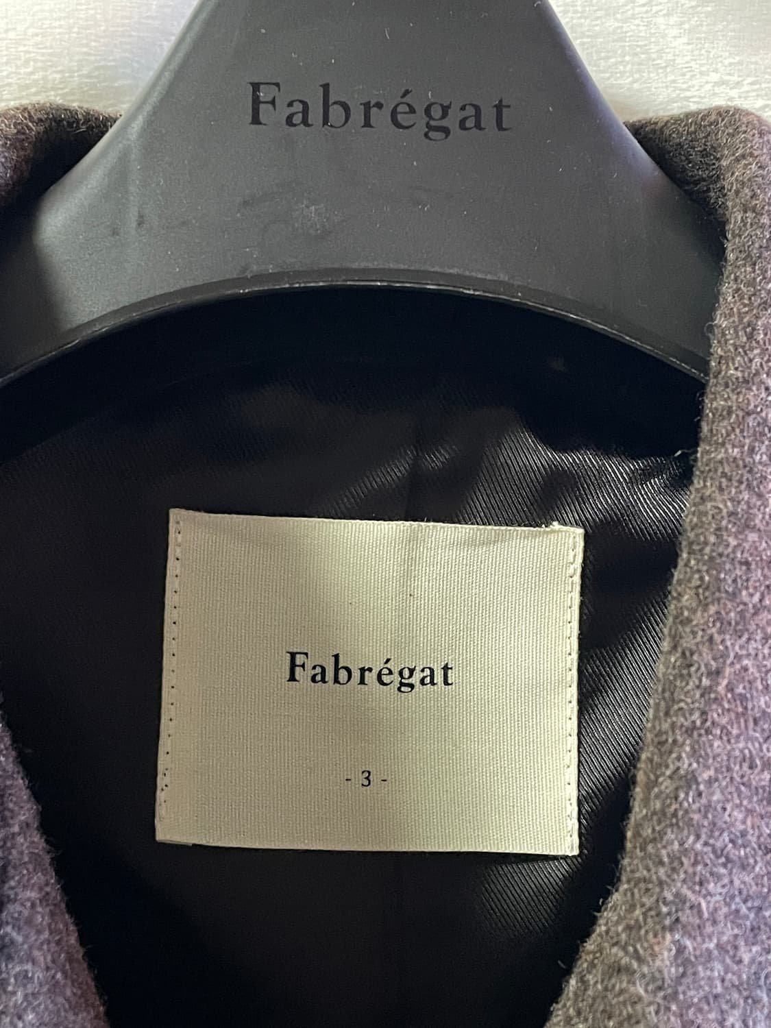 새제품) 3size 파브레가 구스토 울 블루종 자켓 (다크 브라운) 상품이미지4