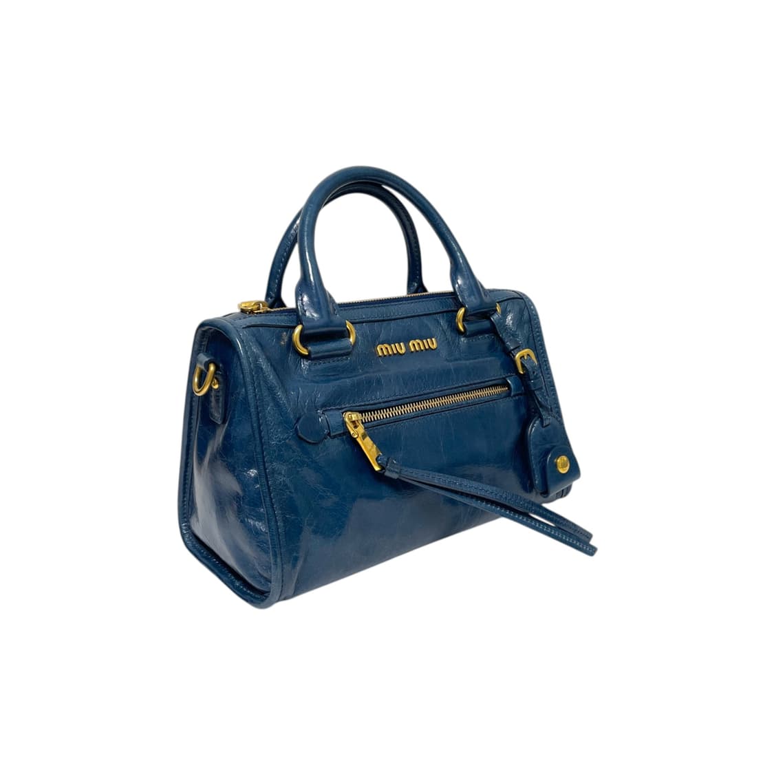 미우미우 5BB104 비텔로샤인 스몰 모터백 숄더백H00268 상품이미지2