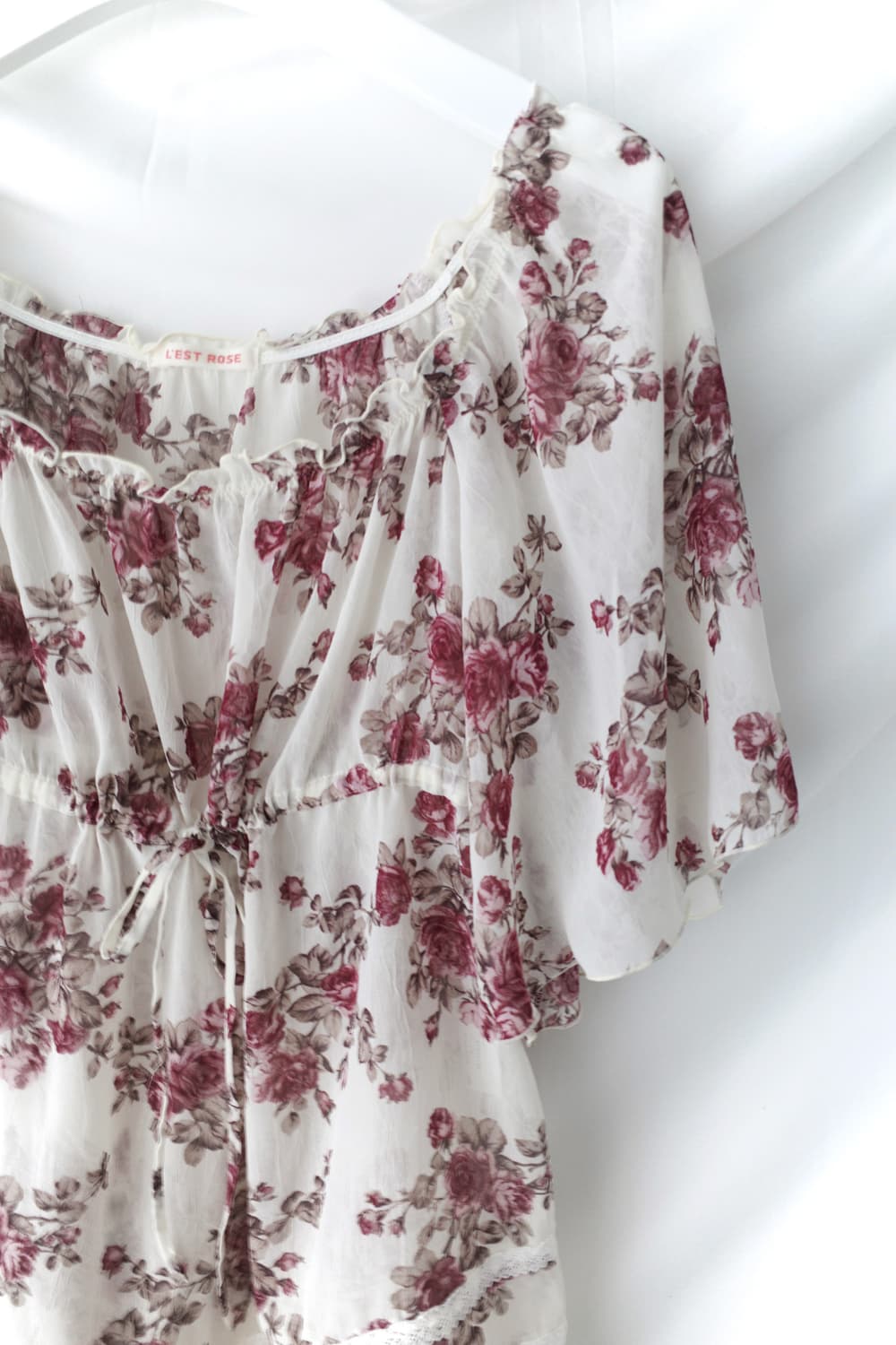 flower shirring blouse 상품이미지3