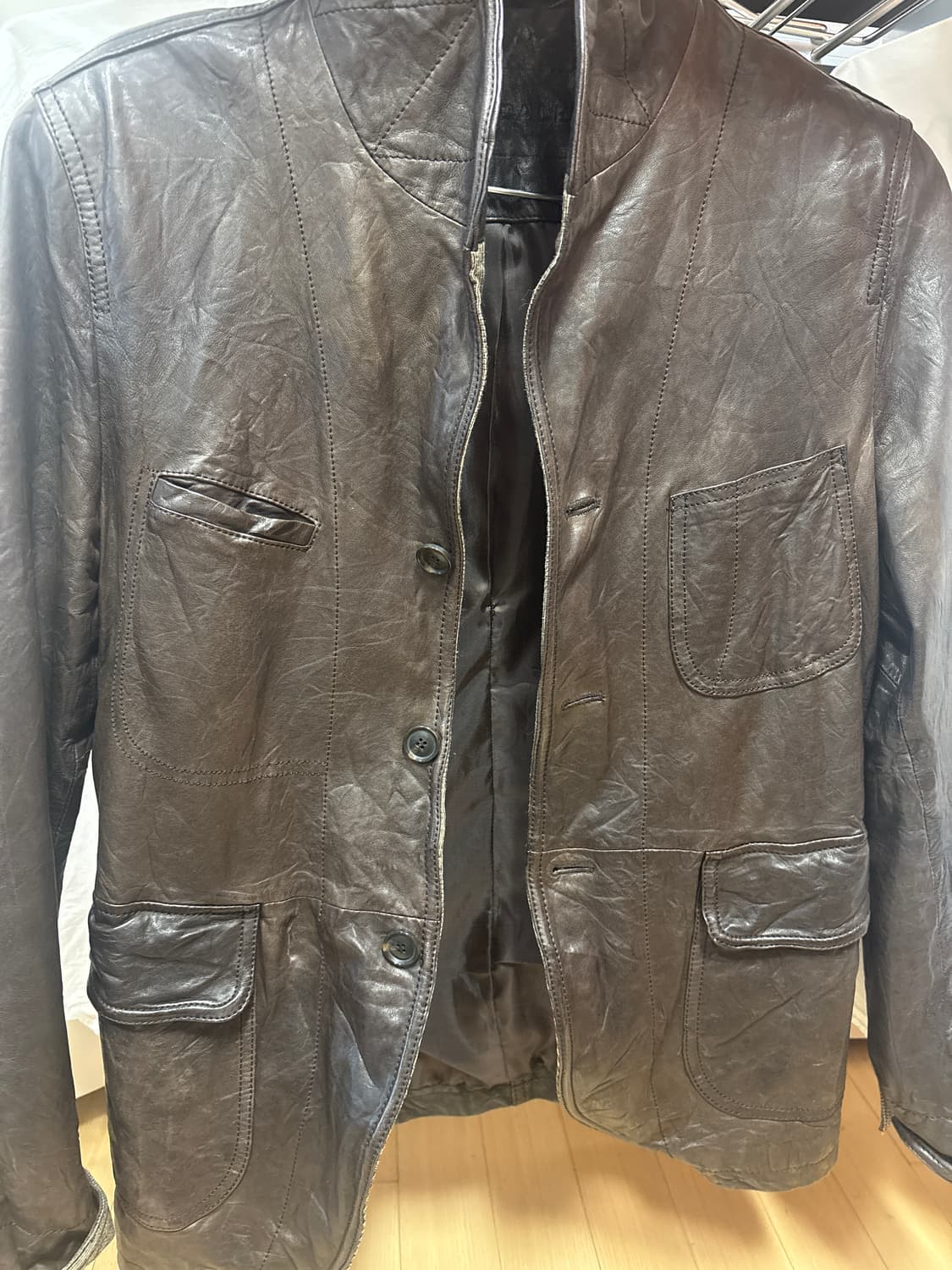 Ryohe 료헤 빠니깔레 양가죽 레더 자켓 상품이미지2