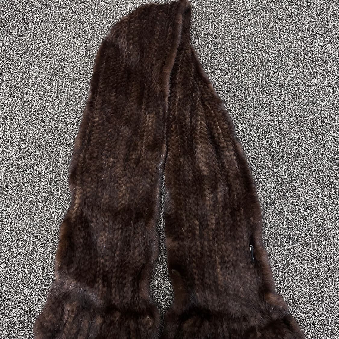 매트로시티 여성 밍크 털 목도리 브라운 상품이미지2