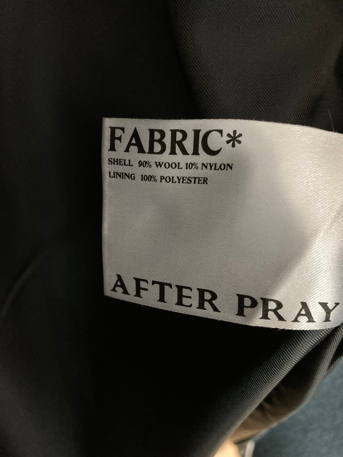 애프터프레이 숄카라 코트 블랙 M (르메르 티베탄 느낌) 상품이미지8