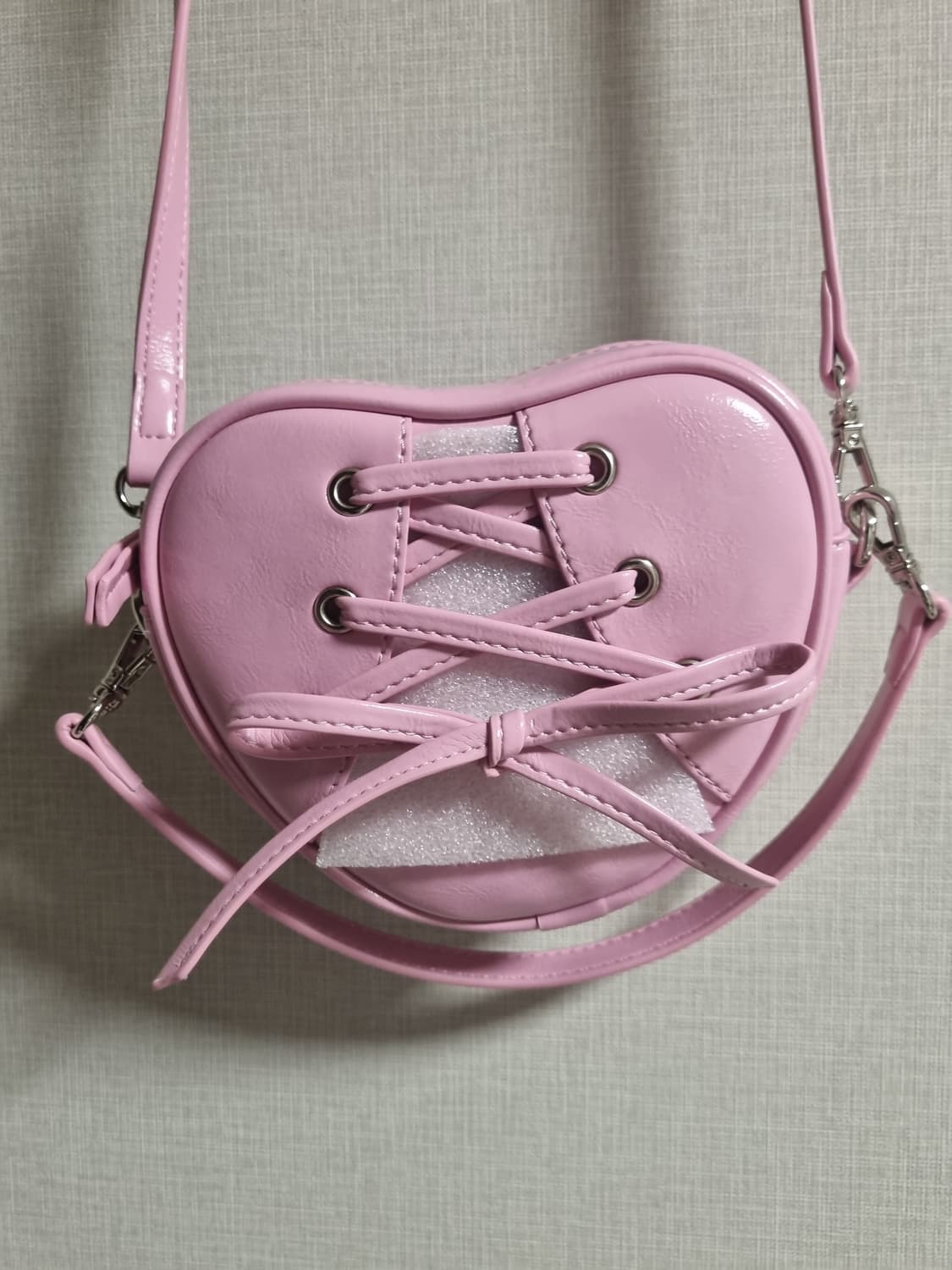 파인드카푸어 리본타이 하트백 핑크 상품이미지3