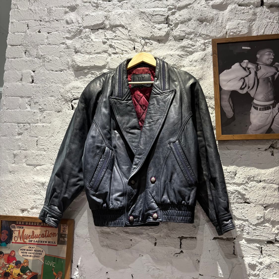 일제 빈티지 양가죽 봄버 자켓 상품이미지1