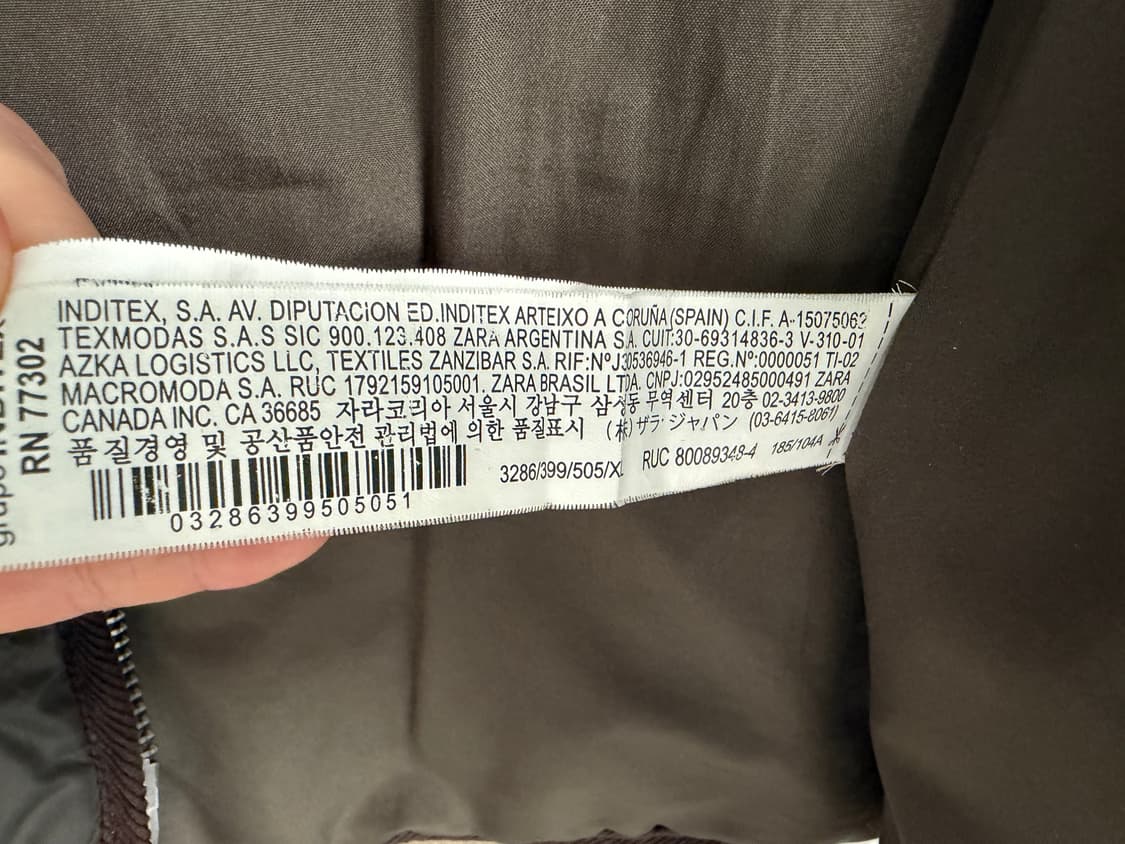 자라 퀼팅 자켓 올리브 XL 상품이미지4