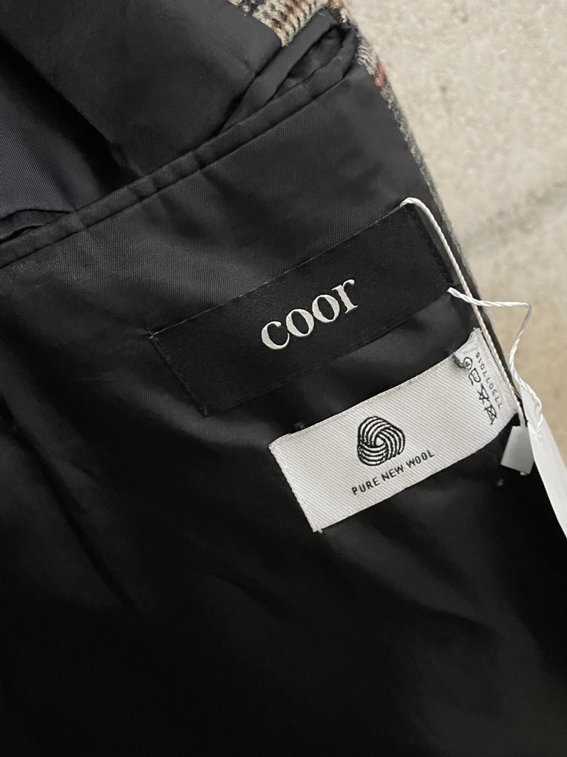 쿠어 체크 더블 롱 코트  상품이미지5