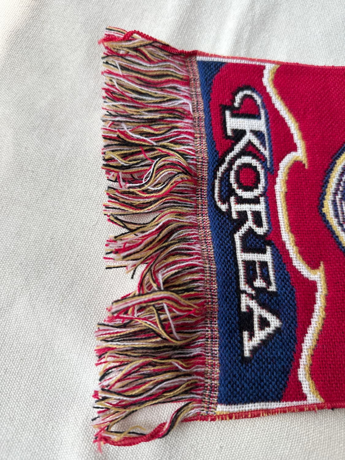 대한민국 축구 국가대표팀 백호 엠블럼 오피셜 머플러 (데드스탁) 상품이미지10