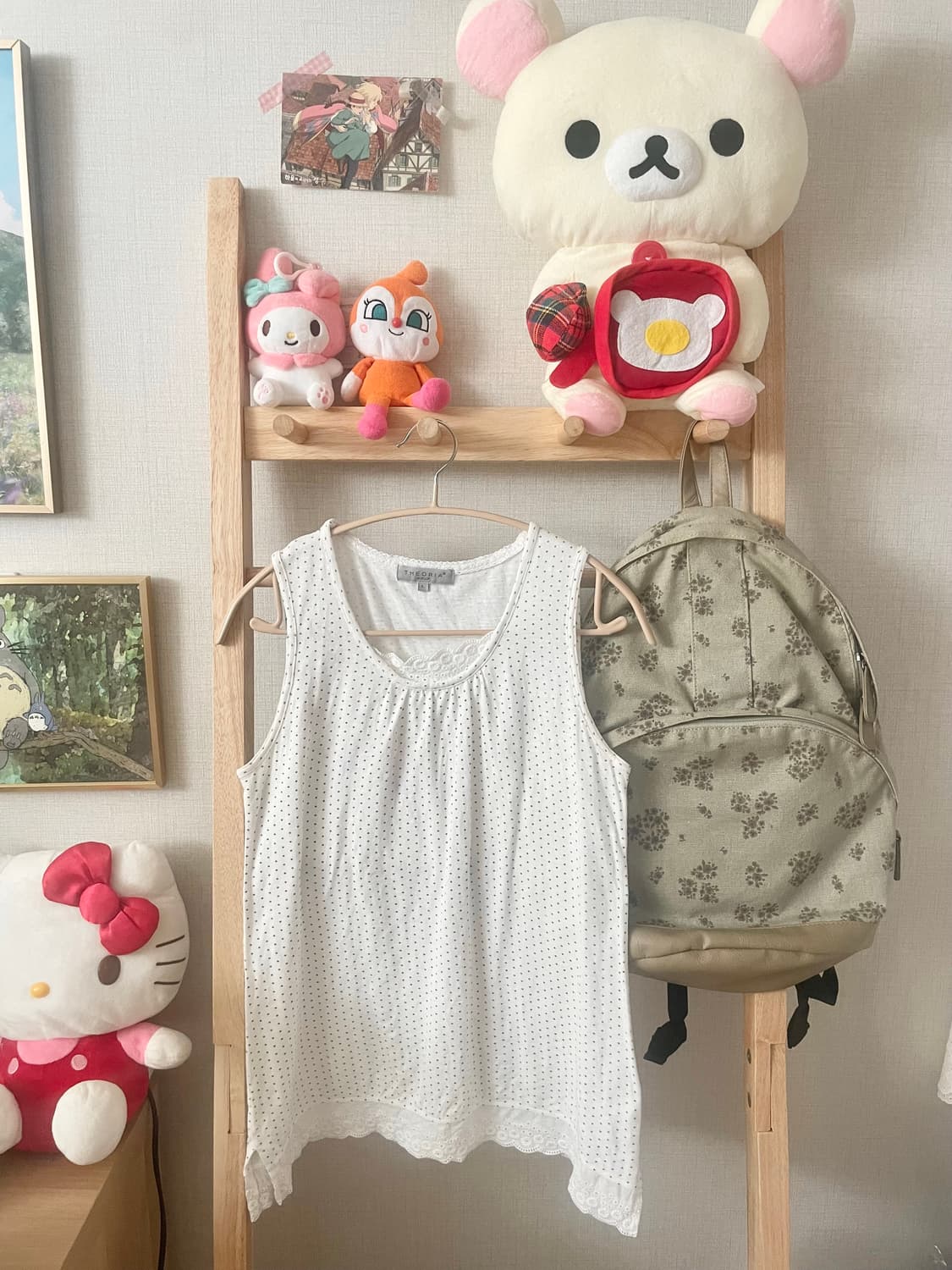 모리걸 빈티지 도트 레이스 슬리브리스 🤍🎀 상품이미지1