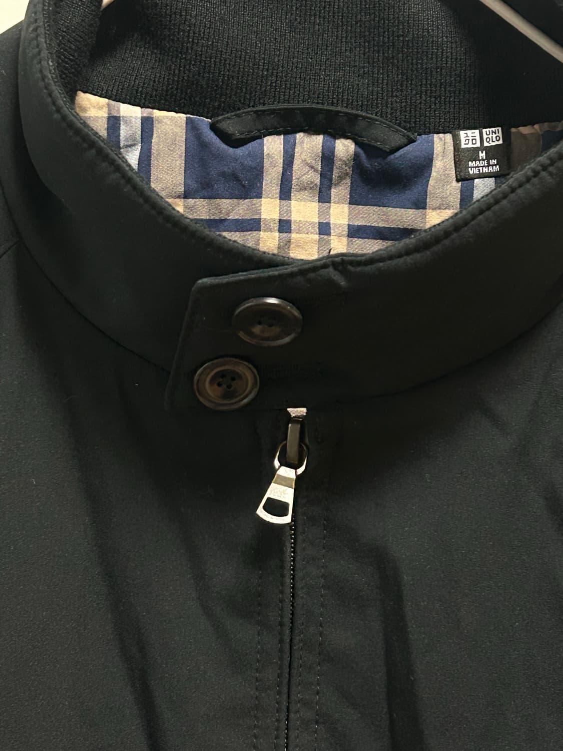 유니클로 블랙 해링턴 자켓 M 상품이미지4
