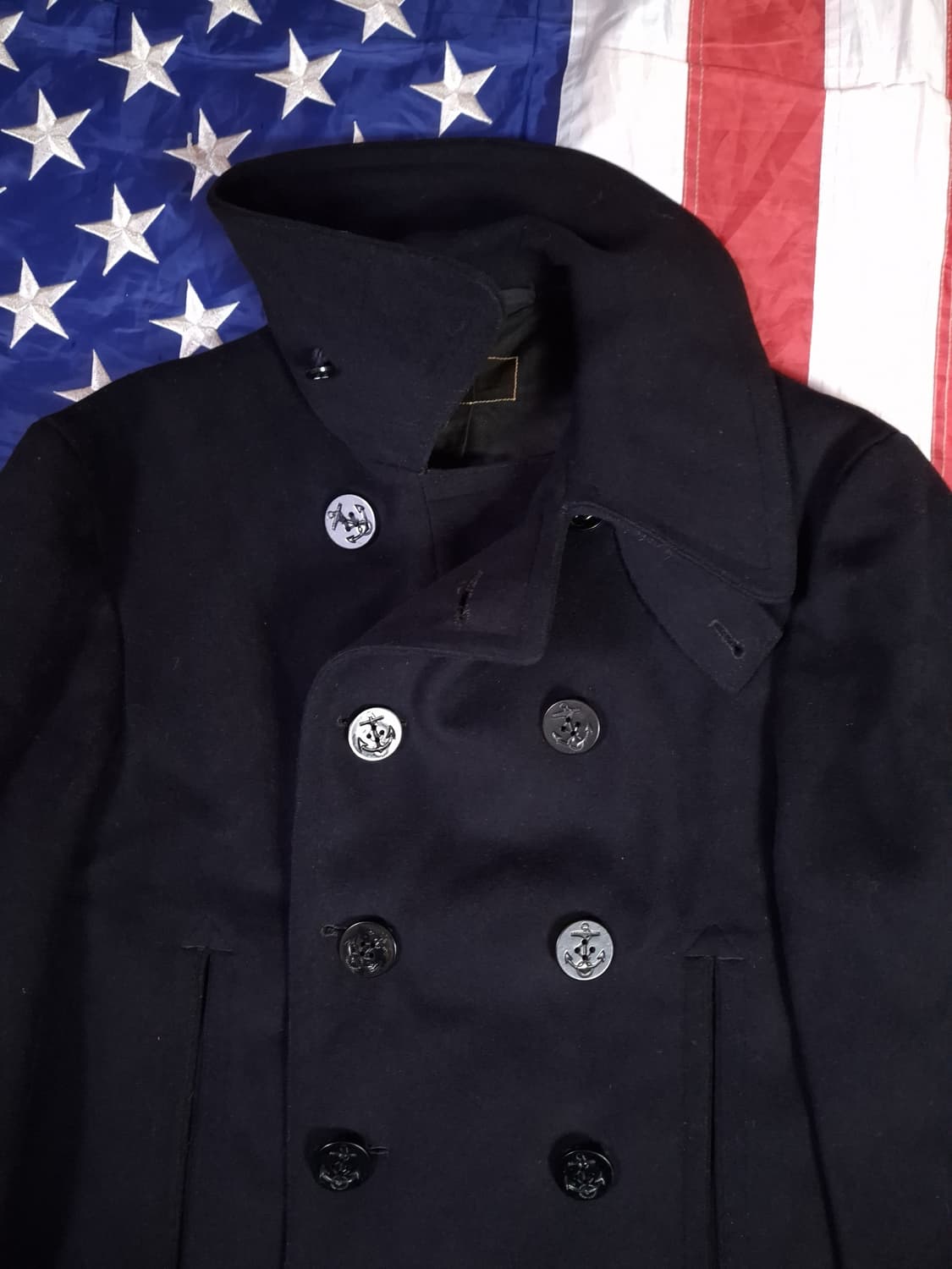 오리지날 WW2 미해군 울 피코트 상품이미지2