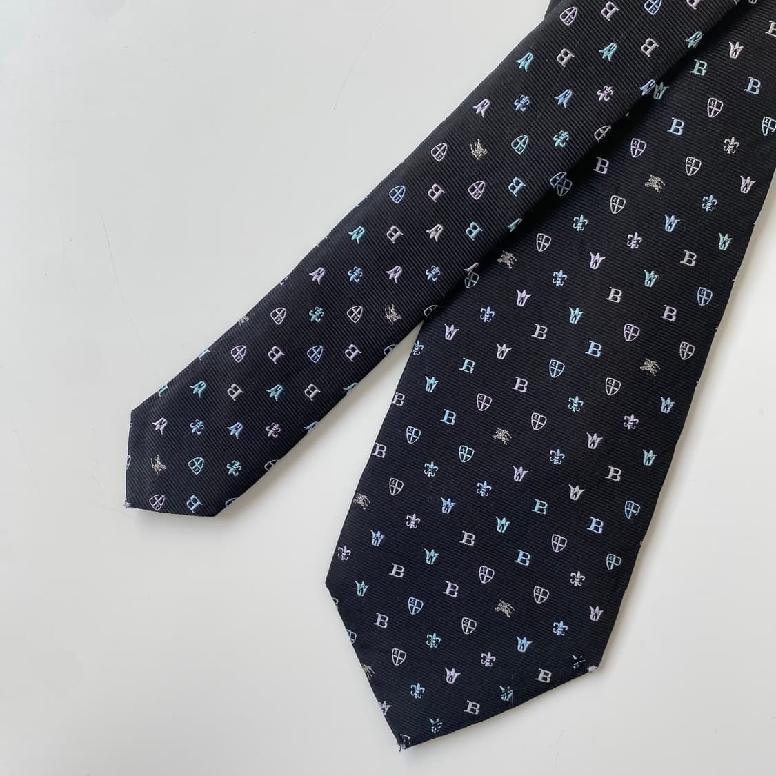 버버리 블랙 모노그램 명품 정품 넥타이 (Burberry) 상품이미지1