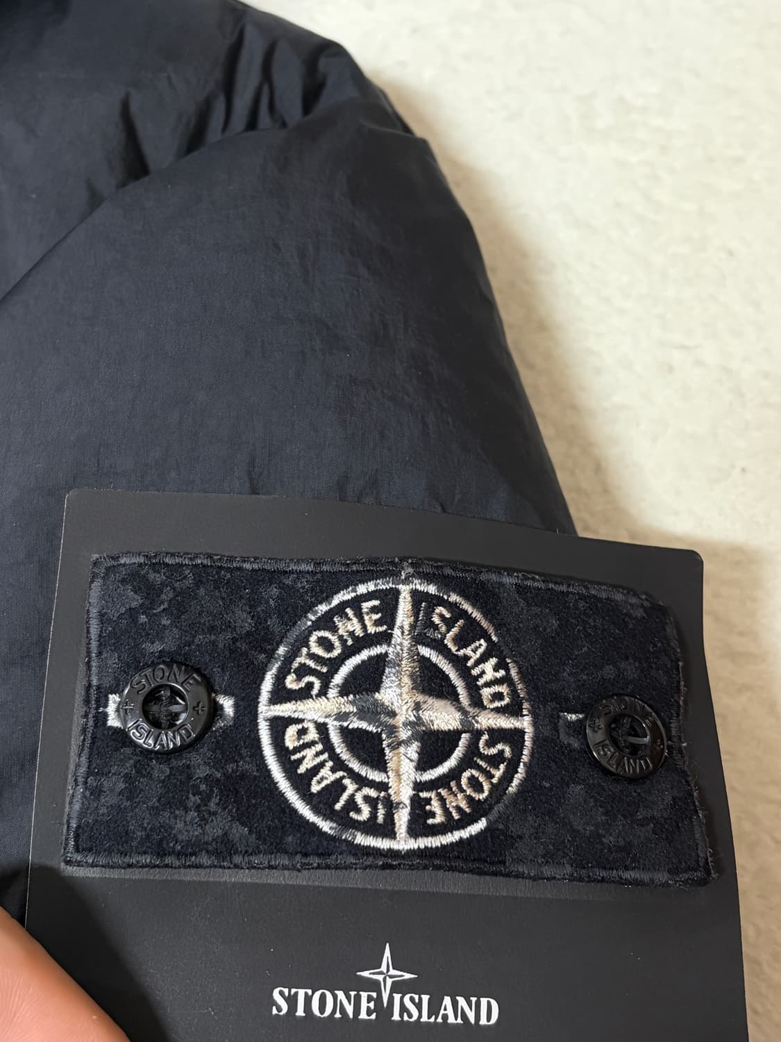 스톤아일랜드 슈프림 크링클랩스 패딩 L 스톤아일랜드 슈프림 페인트볼 카모 상품이미지4