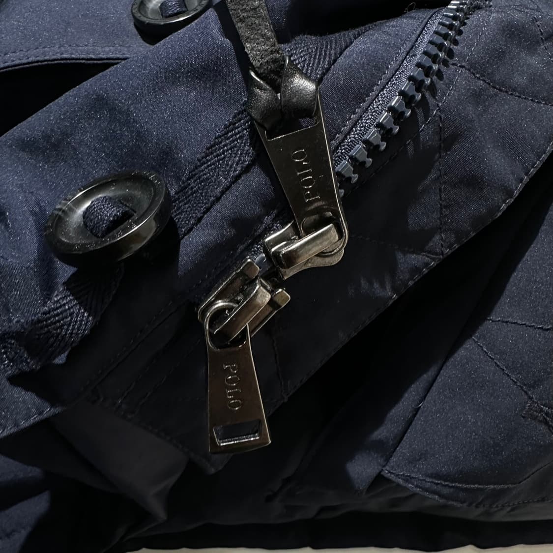 폴로 랄프로렌 사이드 로고 패치 덕다운 패딩 파카 네이비 상품이미지8