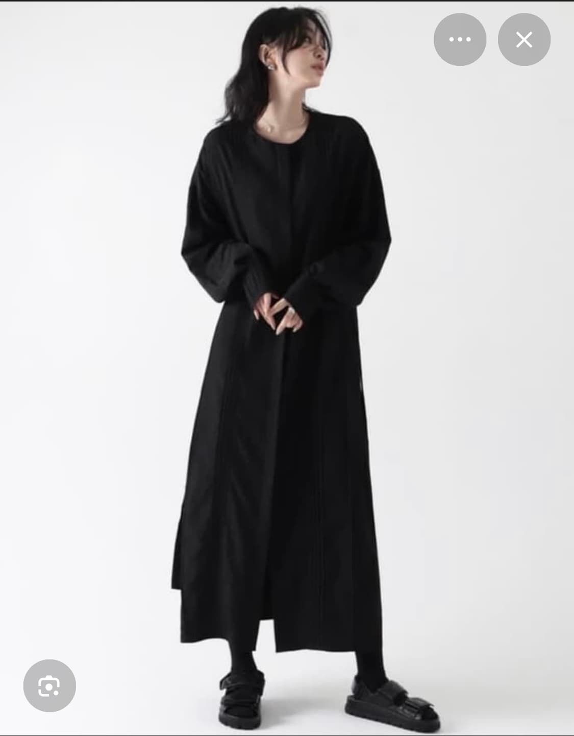 트리밍버드 플리츠 로브 원피스 상품이미지2