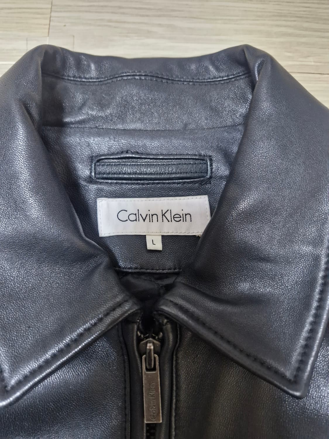 [L] 00s 캘빈클라인 양가죽 카코트 상품이미지2