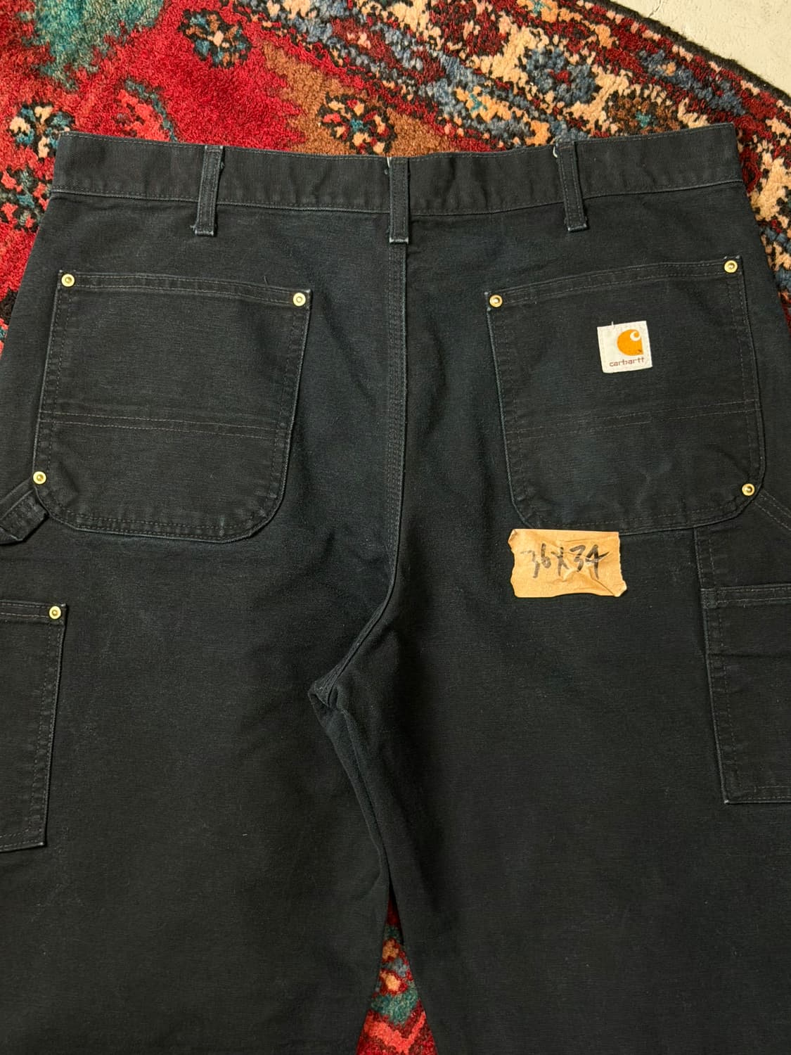 OG USA Made 칼하트 B01 더블니 블랙 칼하트 썩블니 좀비 상품이미지6