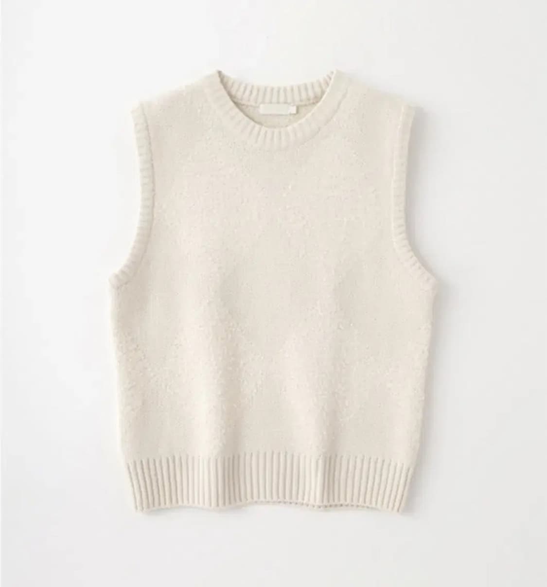 니틀리 아가일 니트베스트 크림 상품이미지1