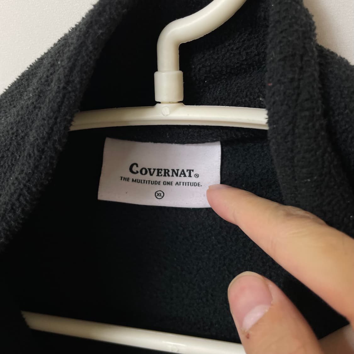 [ XL ] 커버낫 어센틱 로고 후리스 자켓 상품이미지4