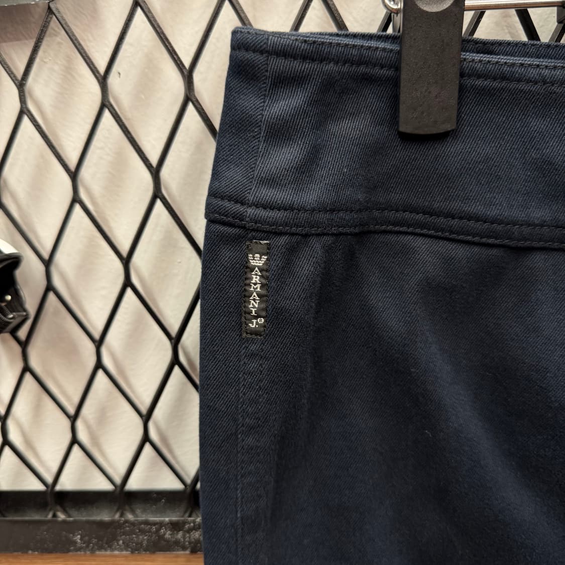 00s 아르마니 진스 미니 스커트 사이드 포켓 포인트 네이비 상품이미지6