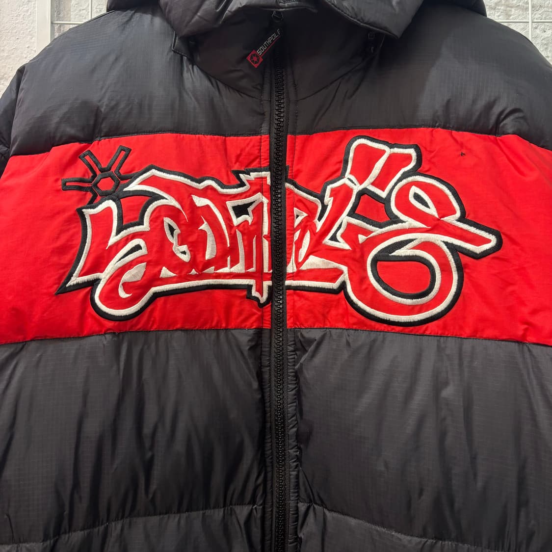 90s 사우스폴 올드스쿨 블랙 패딩 XL 상품이미지5