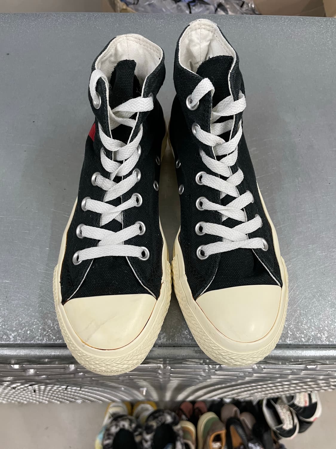 꼼데가르송 X 컨버스 하이 블랙 235 (gr-4354) 상품이미지5