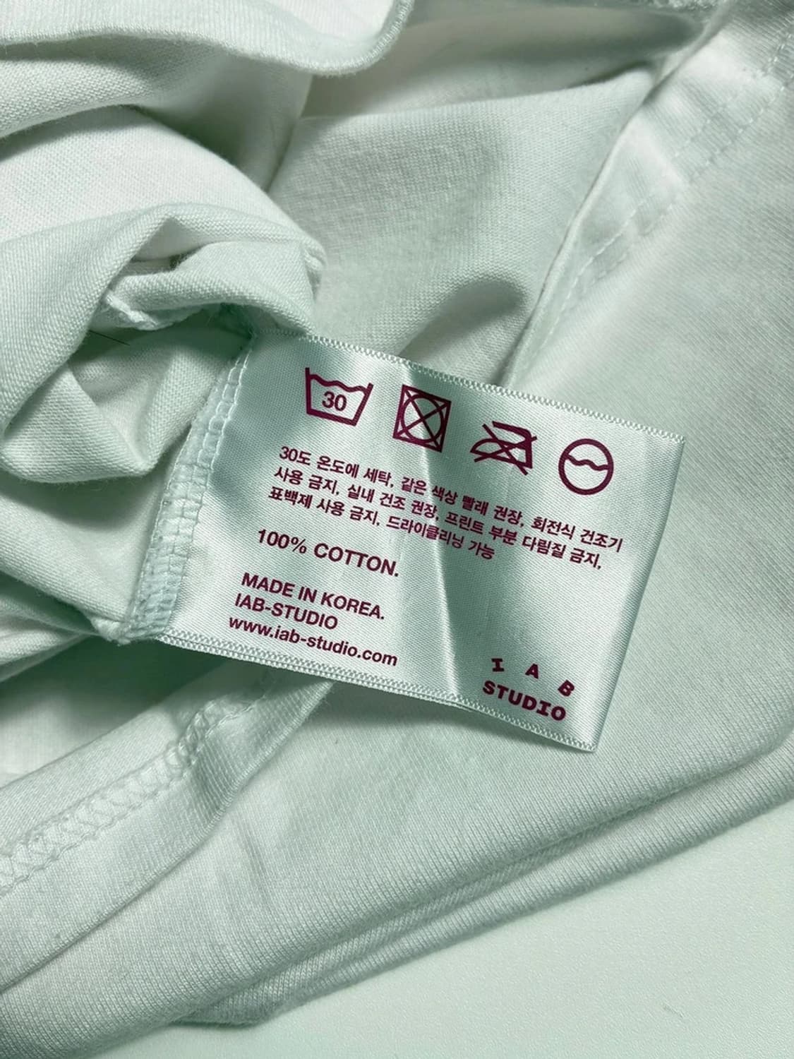아이앱스튜디오 빅로고 오버핏 반팔 티셔츠 R2008 상품이미지8