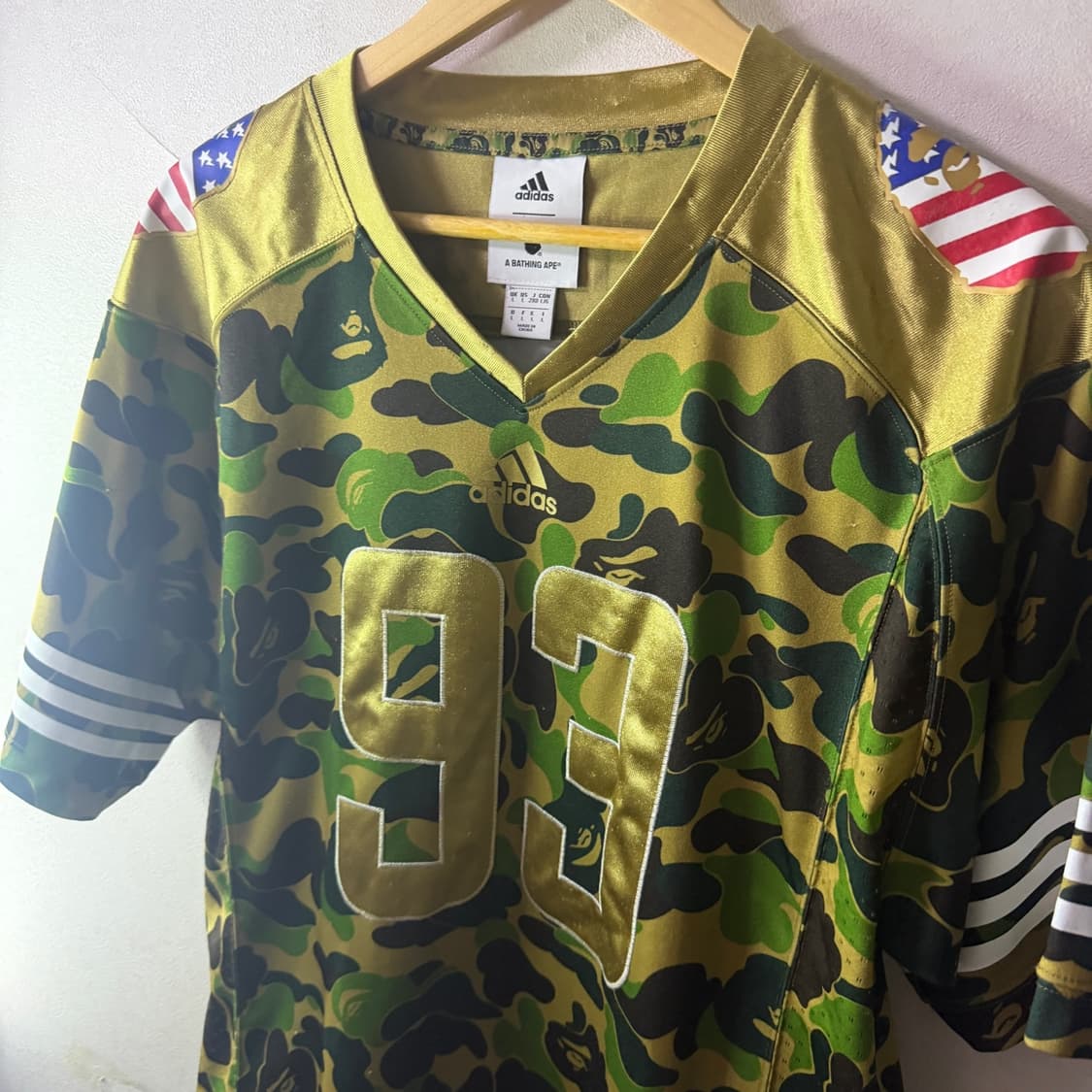 베이프 x 아디다스 카모플라쥬 져지 2XL (남성 100-105정도) 상품이미지1