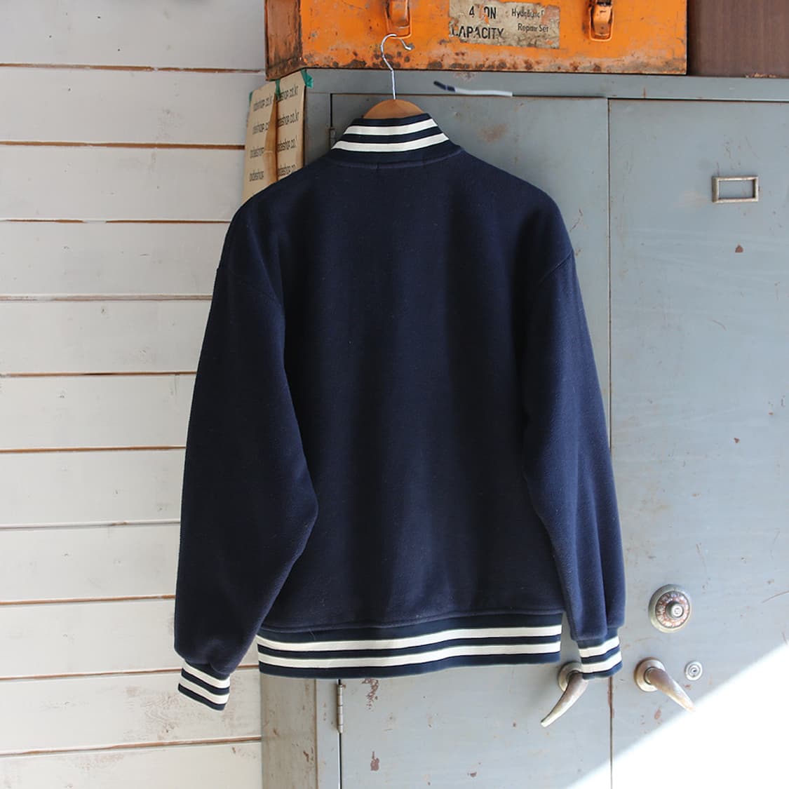 (착용컷) nautica 플리스 스타디움 자켓 (남성용 100) 상품이미지2