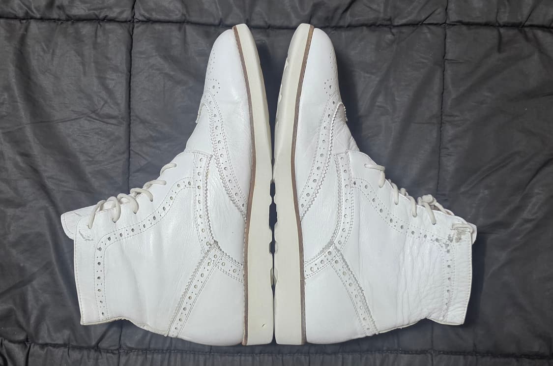 스카르파(SCARPA) 화이트 윙팁 수제 가죽 부츠 (265) 상품이미지6