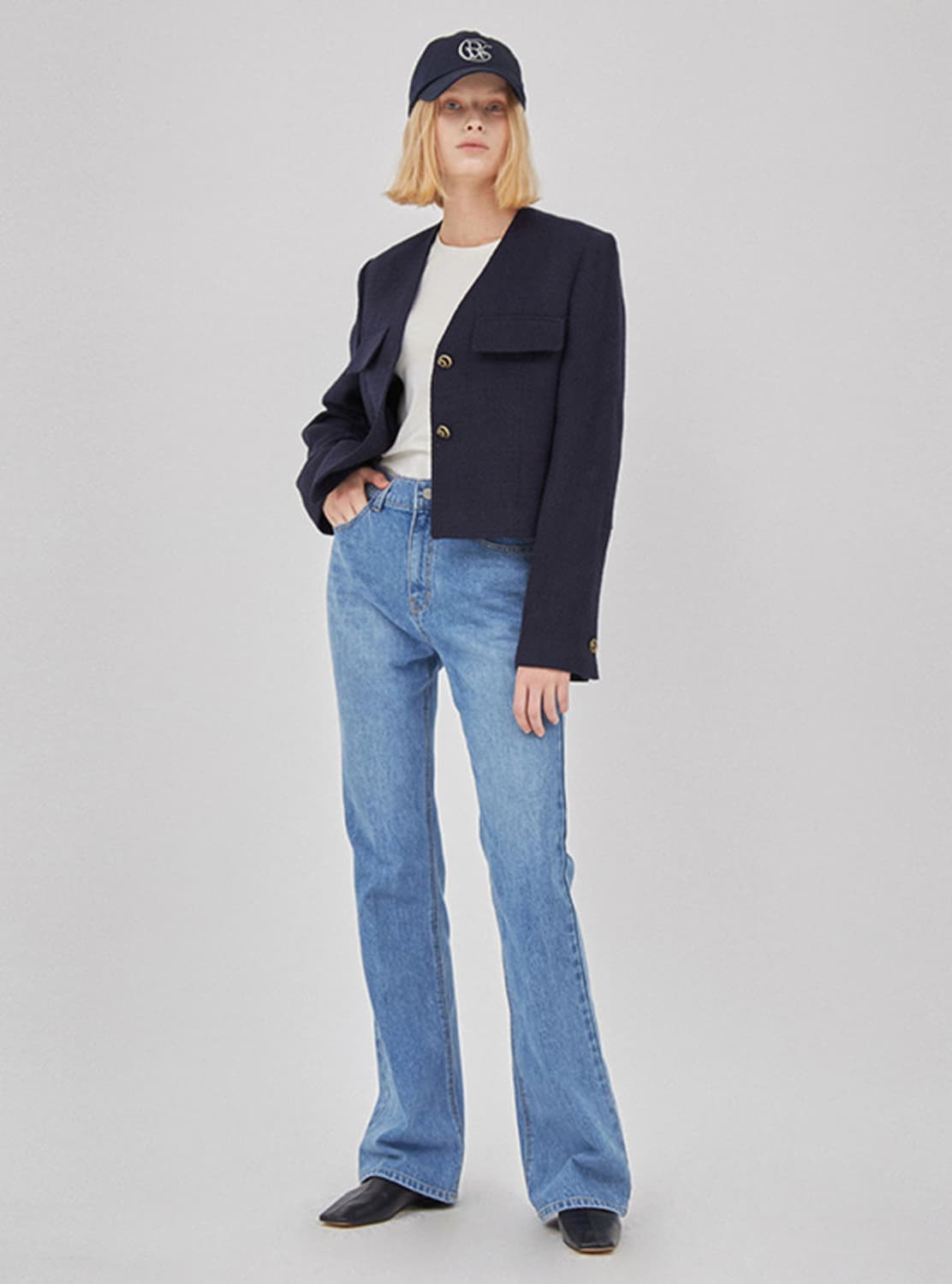 Raive High Waist Semi Boot-cut Jeans (2) 상품이미지1