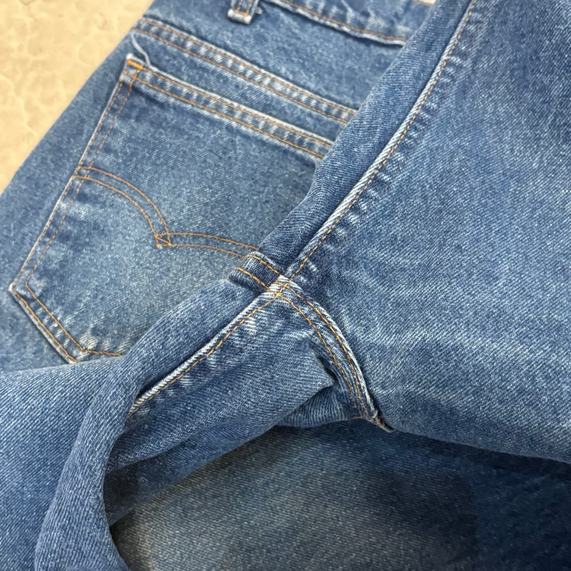[36/32] 90s USA🇺🇸 리바이스 517 오렌지탭 중청 데님 상품이미지6