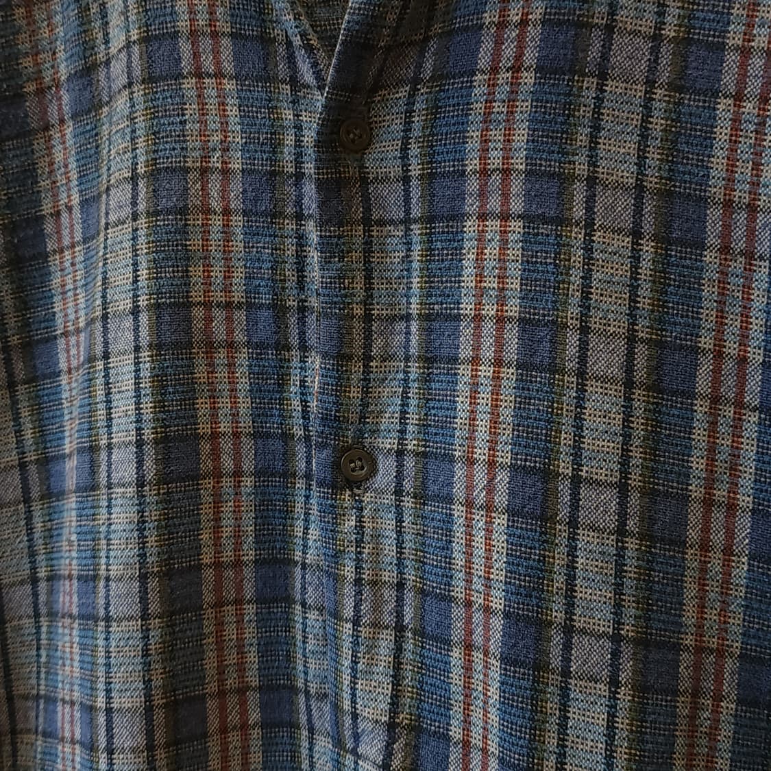 60s 프랑스 워크셔츠 가드너 빈티지 셔츠 블루 롱 튜닉 셔츠 m 상품이미지6