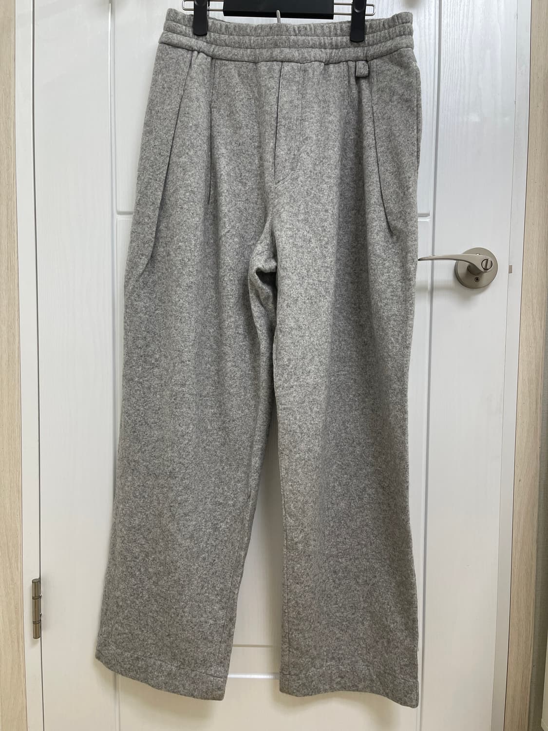 [거의 새것] 우영미 와이드 스웨트팬츠 그레이 50사이즈 상품이미지1