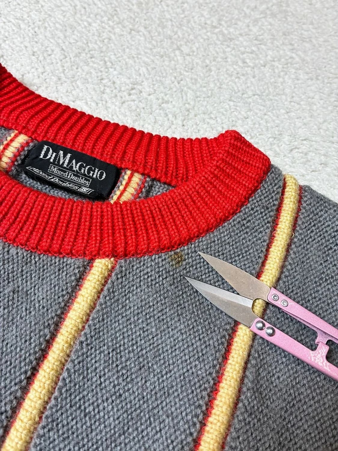 디마조 DIMAGGIO 00's 재팬 배색 니트 PN7901 상품이미지4