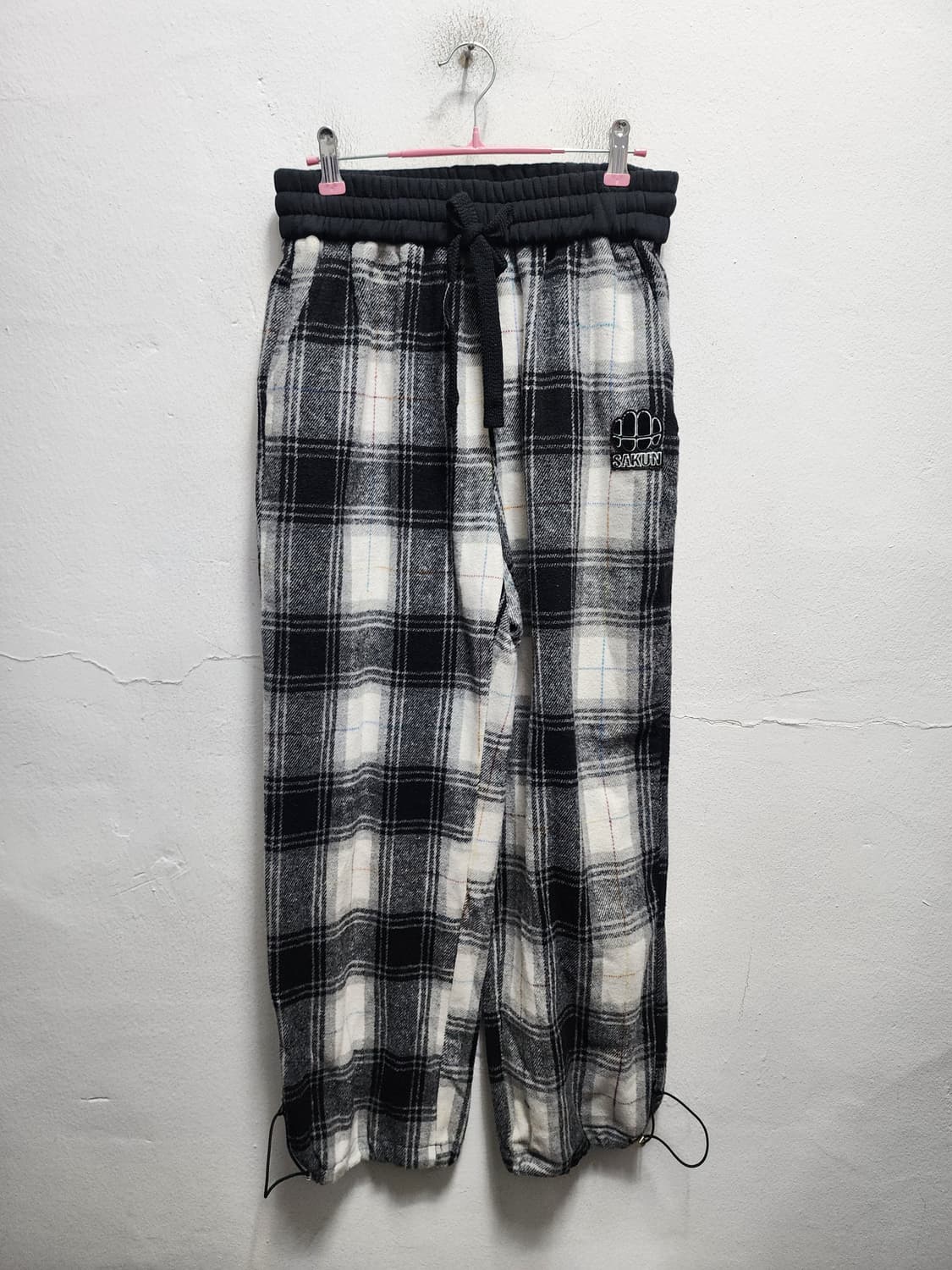 사쿤 플란넬 오레오배색 트레이닝 바지 상품이미지1