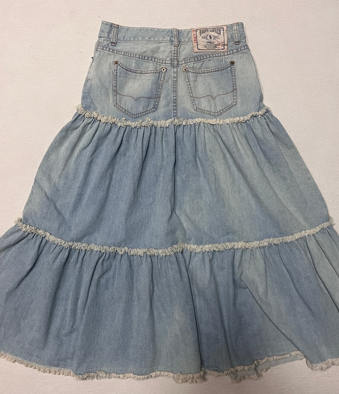 폴로 랄프로렌 빈티지 캉캉 청스커트 상품이미지3