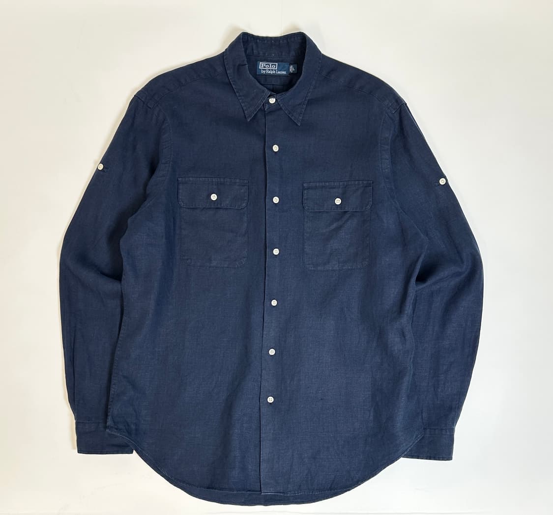 Polo 폴로 랄프로렌 투포켓 린넨 셔츠 L 상품이미지1