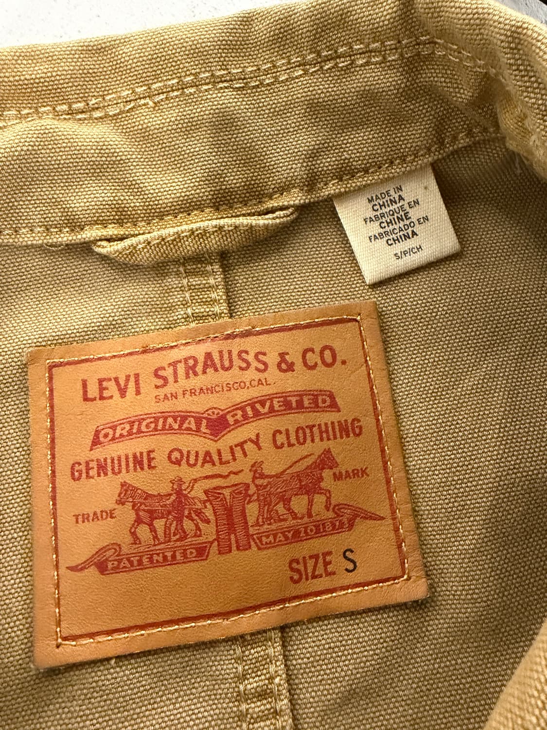 리바이스 레드탭 초어 워크 자켓 브라운 S 상품이미지8