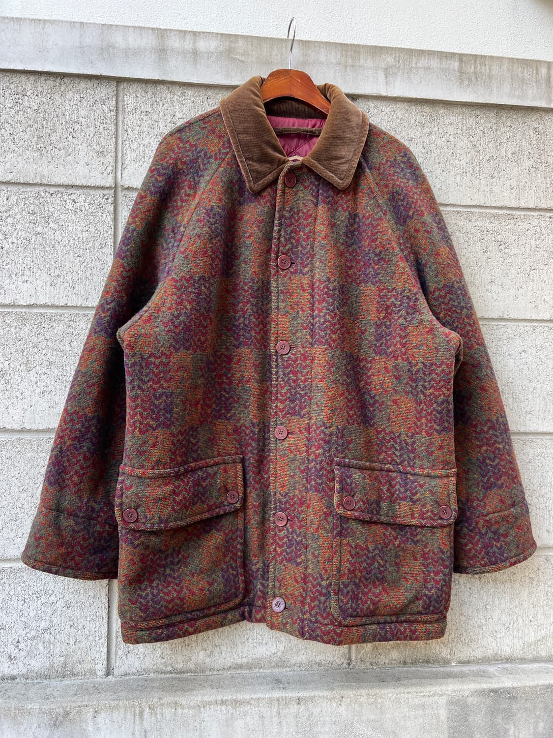 90s MISSONI SPORT AZTEC WOOL 미쏘니스포츠 울자켓 상품이미지5