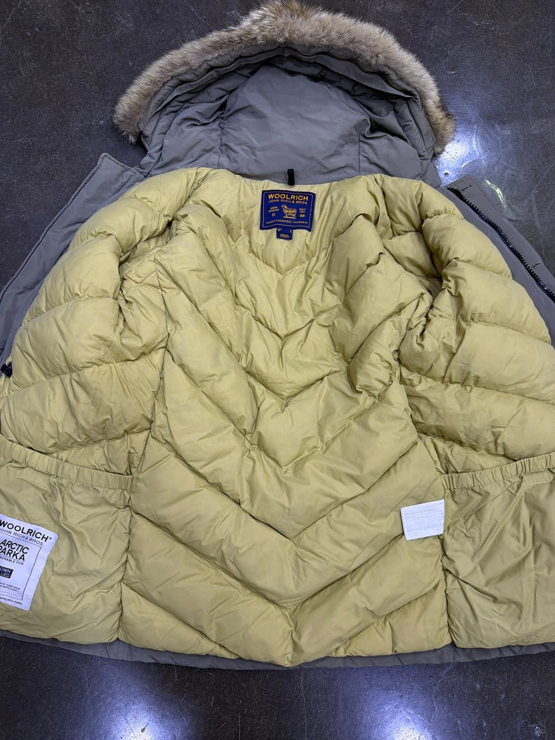 울리치 아크틱 코요테 퍼 패딩 파카 S 상품이미지7