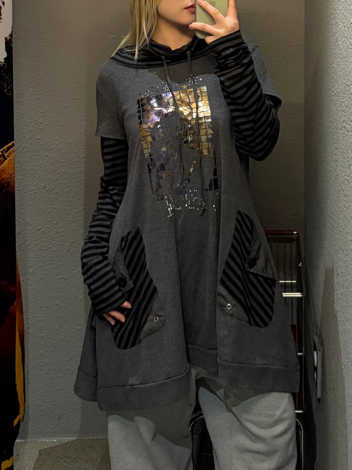 빈티지 디테일 레이어드 원피스 상품이미지1