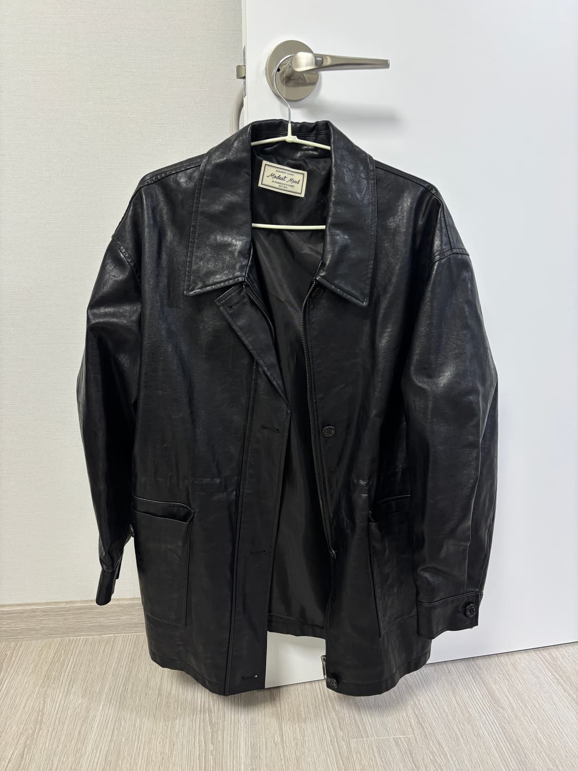 모데스트무드 가죽자켓 상품이미지4