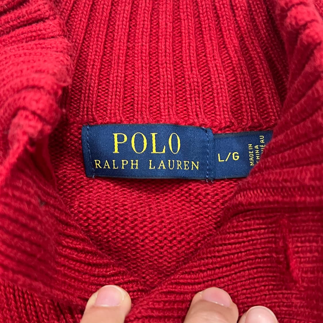 [100] 폴로 랄프로렌 반버튼 니트 상품이미지3