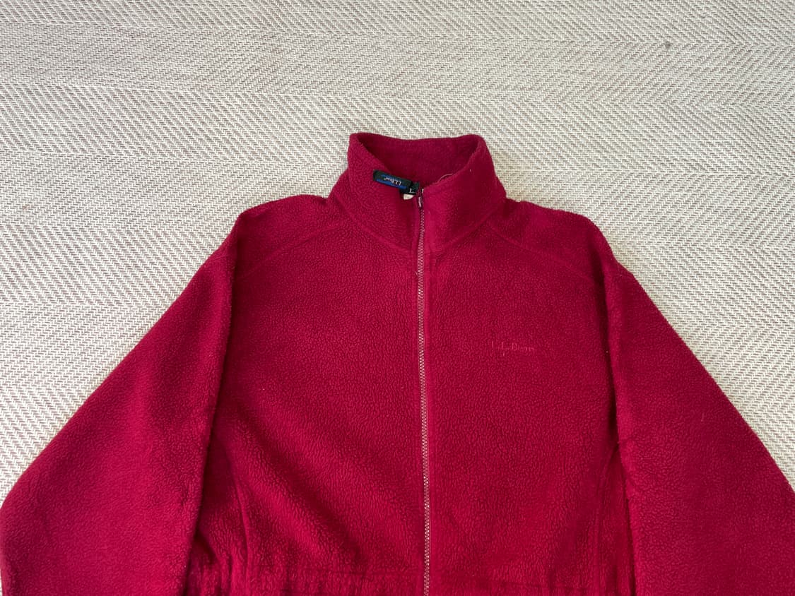 LL.bean 엘엘빈 레드 플리스 집업 J03326 상품이미지3