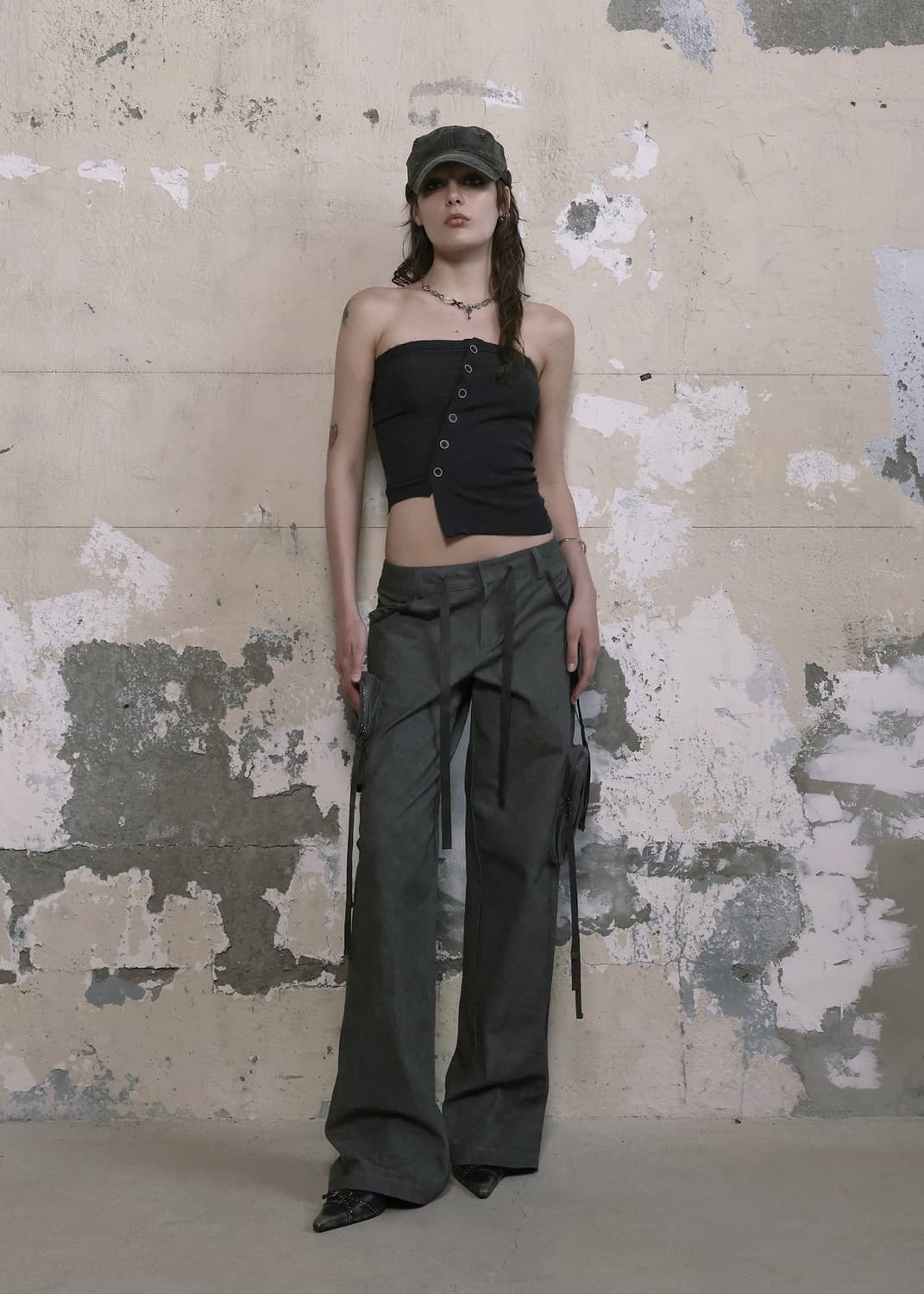 보헤미안서울 POUCH POCKET CARGO WIDE PANTS 상품이미지1