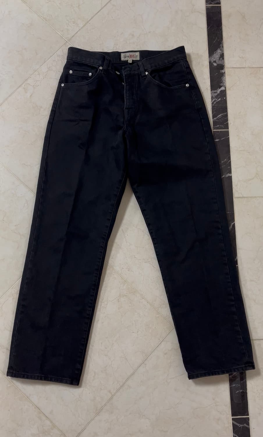 stussy 스투시 빅올 진 데님 블랙 상품이미지1
