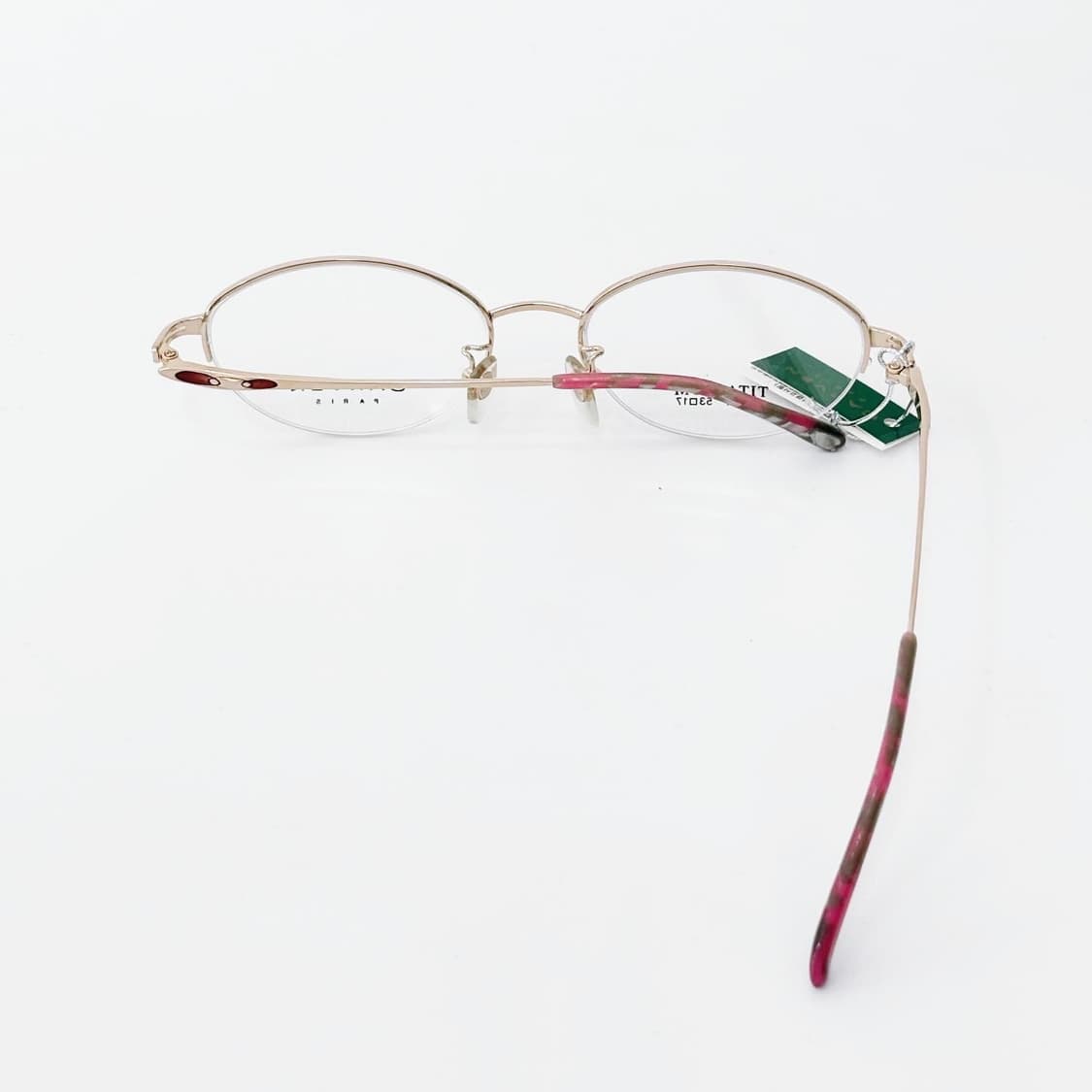 키지클럽 CARVEN 골드 반무테 데드스탁 빈티지안경 상품이미지3