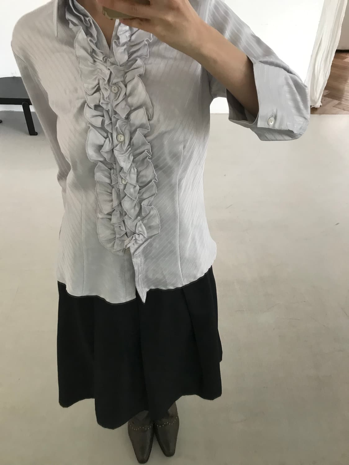vintage stripe pattern shirts 상품이미지5