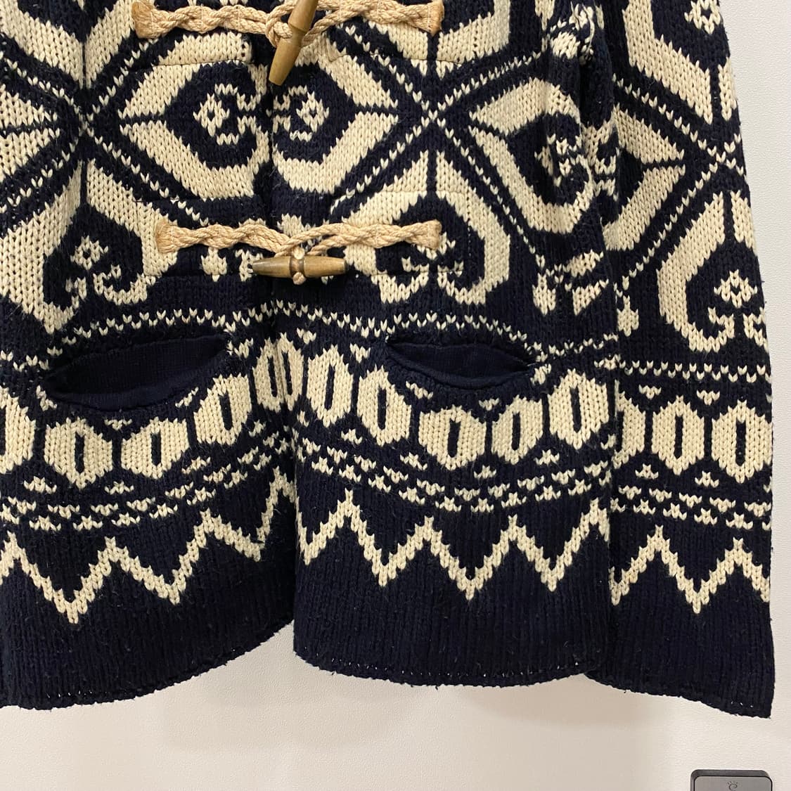 데님앤서플라이 랄프로렌 헤비울 노르딕 더플 가디건 상품이미지4