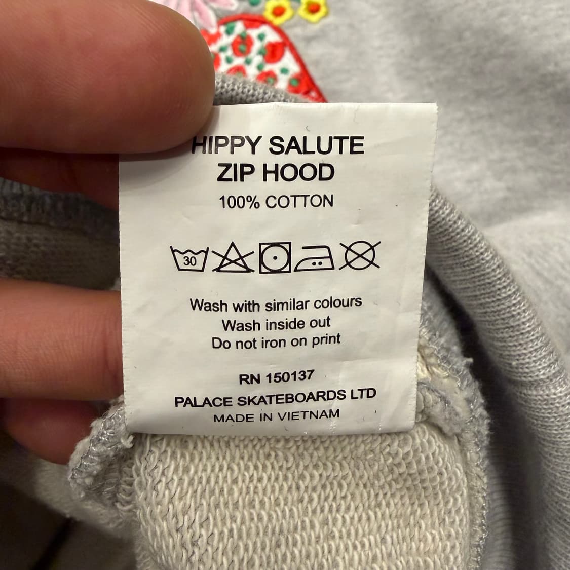 21ss 팔라스 히피 살루트 그레이 후드집업 M 상품이미지9